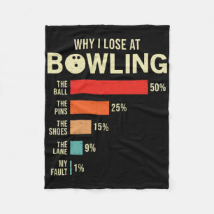 Warum ich an Bowling Funny Bowler verliert Fleecedecke