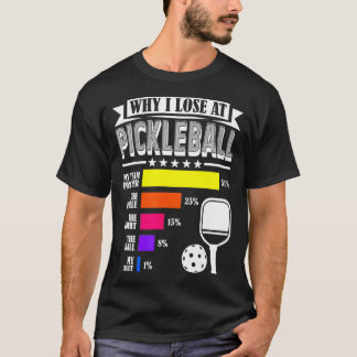 Warum ich bei Pickleball Funny Pickleball Player P T-Shirt