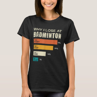 Warum ich beim Badminton verliere Der Schlägerplat T-Shirt