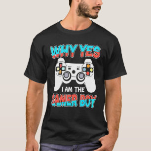 Warum ich das Video-Game des Gamer Boys Women Cons T-Shirt