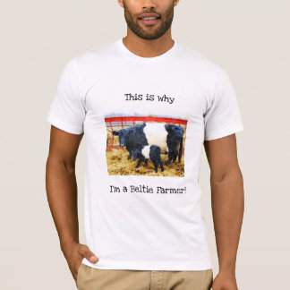Warum ich ein Beltie-Bauer-Galloway-Kuh-Kalb bin T-Shirt