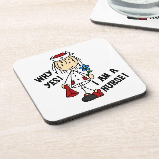 Warum ich ein Krankenpfleger bin Getränkeuntersetzer (Linke Seite)