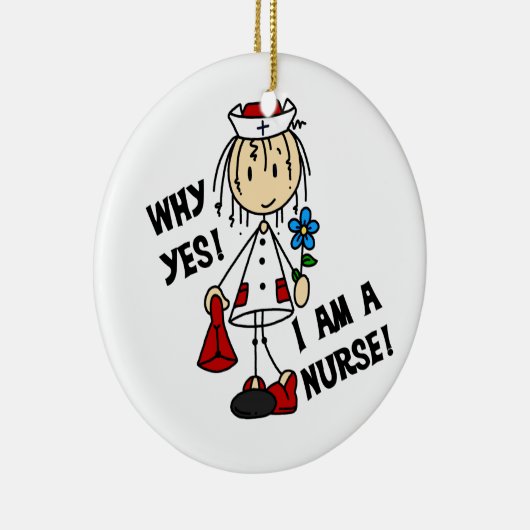 Warum ich ein Krankenpfleger bin Keramik Ornament (Rechts)