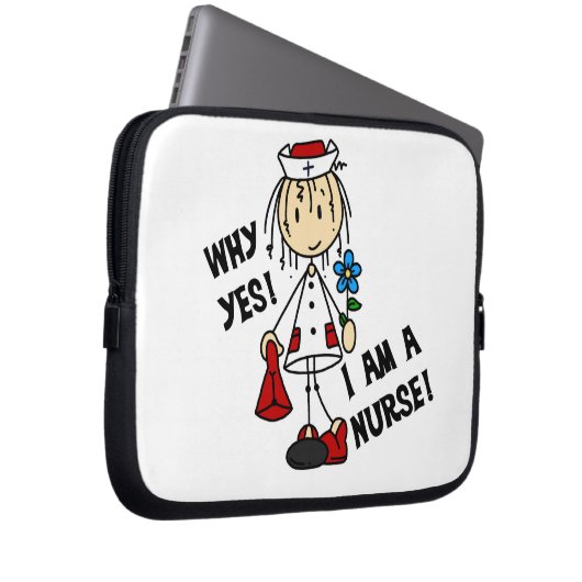 Warum ich ein Krankenpfleger bin Laptopschutzhülle (Vorne Rechts)