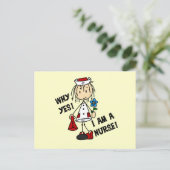 Warum ich ein Krankenpfleger bin Postkarte (Stehend Vorderseite)