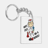 Warum ich ein Krankenpfleger bin Schlüsselanhänger (Vorderseite links)