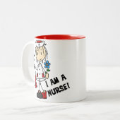 Warum ich ein Krankenpfleger bin Zweifarbige Tasse (Vorderseite Links)