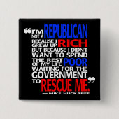 Warum ich ein Republikaner - Knopf bin Button (Vorderseite)