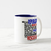 Warum ich ein Republikaner - Tasse bin (VorderseiteRechts)