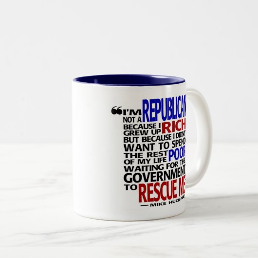 Warum ich ein Republikaner - Tasse bin (VorderseiteRechts)