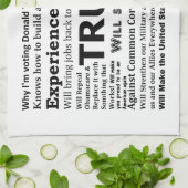 Warum ich für Donald Trump wähle Geschirrtuch (Gefaltet)