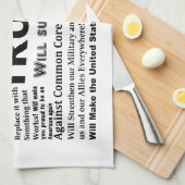 Warum ich für Donald Trump wähle Geschirrtuch (Viertel Falte)