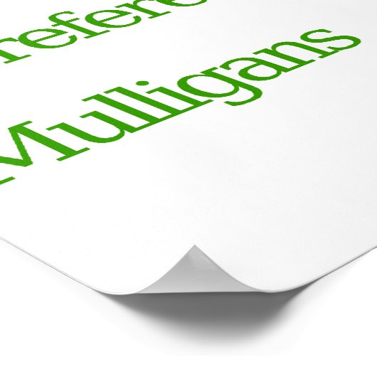 Warum ich Golf Liebe Poster (Ecke)