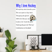 Warum ich Hockey Poster Liebe (Heimbüro)