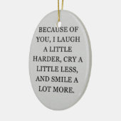 "WARUM ICH IHNEN LIEBE" CHRISTMAS ORNAMENT (Links)