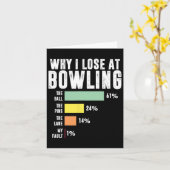 Warum ich im Bowling verliert Karte (Gelbe Blume)