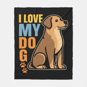 Warum ich meinen Hund Liebe - Herzwärmendesign Cel Fleecedecke