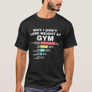 Warum ich nicht abnehme Lustige Gym-Chart Humor T-Shirt