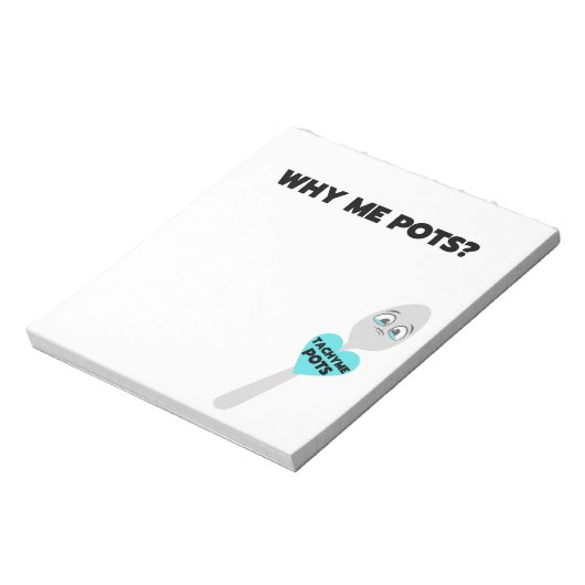 Warum ich Pots? Fett Print Notepad Notizblock (Rotiert)