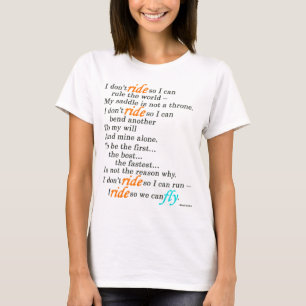 Warum ich reite T-Shirt