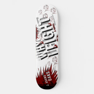 WARUM ICH Shreded Plattform KÄMPFE Skateboard