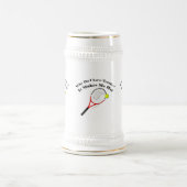 Warum ich Tennis Liebe. Es macht mich heiß Bierglas (Mittel)