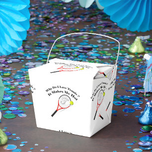 Warum ich Tennis Liebe. Es macht mich heiß Geschenkschachtel