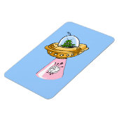 Warum ich? UFO Sheep Abduction Premium Flexi Magne Magnet (Linke Seite)