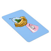 Warum ich? UFO Sheep Abduction Premium Flexi Magne Magnet (Rechte Seite)