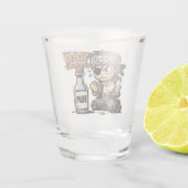 Warum ist der Rum verschwunden? Schnapsglas (Rückseite)