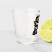 Warum ist der Rum verschwunden? Schnapsglas (Links)