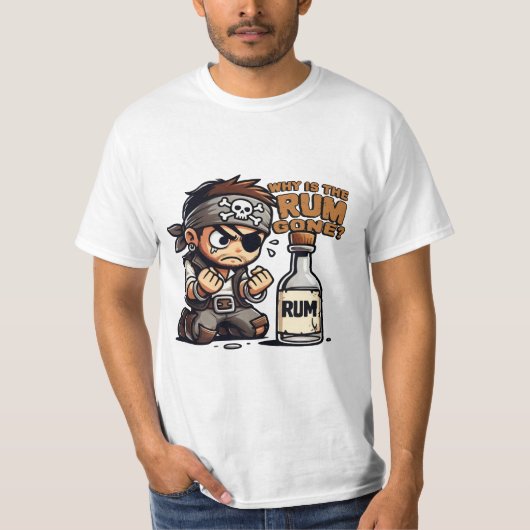 Warum ist der Rum verschwunden? T-Shirt (Vorderseite)