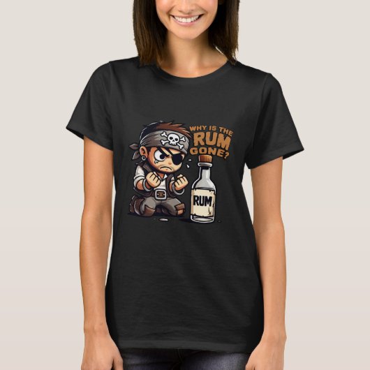 Warum ist der Rum verschwunden? T-Shirt (Vorderseite)