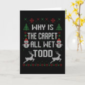 Warum ist der Teppich ganz nass, Todd? Karte (Gelbe Blume)