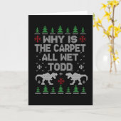 Warum ist der Teppich ganz nass, Todd? Karte (Gelbe Blume)