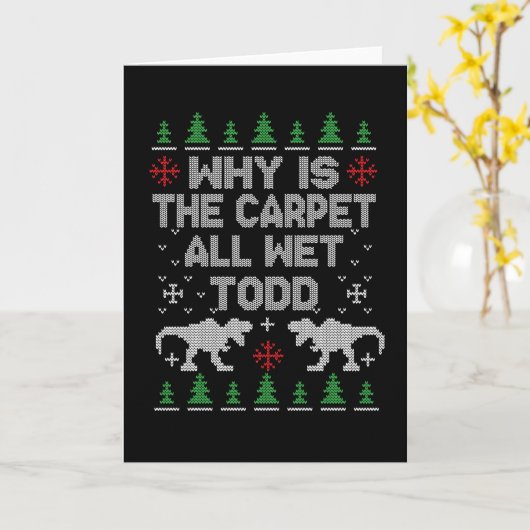 Warum ist der Teppich ganz nass, Todd? Karte (Gelbe Blume)