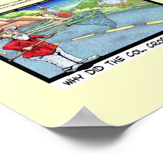 Warum ist die Hähnchenstraße nicht überquert worde Poster (Ecke)