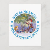 WARUM IST NORMAL? POSTKARTE (Vorderseite)