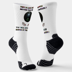 Warum ist Rasenkegeln besser als Bowling,  Socken