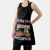 Warum ja, ich bin ein Sewciopath Sewing Quilts Schürze (InSitu)