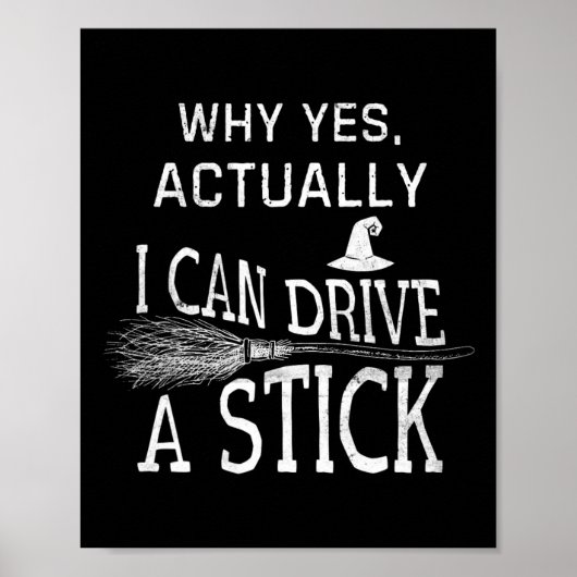 Warum ja, ich kann tatsächlich ein Stick Funny Hal Poster (Vorne)