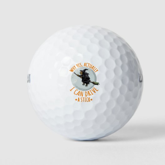 Warum ja, kann ich tatsächlich eine Stick Funny Wi Golfball (Vorderseite)
