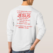Warum Jesus starb T-Shirt (Rückseite)