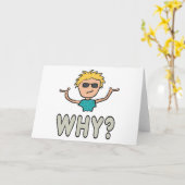 Warum? Karte (Gelbe Blume)