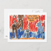 Warum Katzen Hoden tragen sollten Postkarte (Vorne/Hinten)