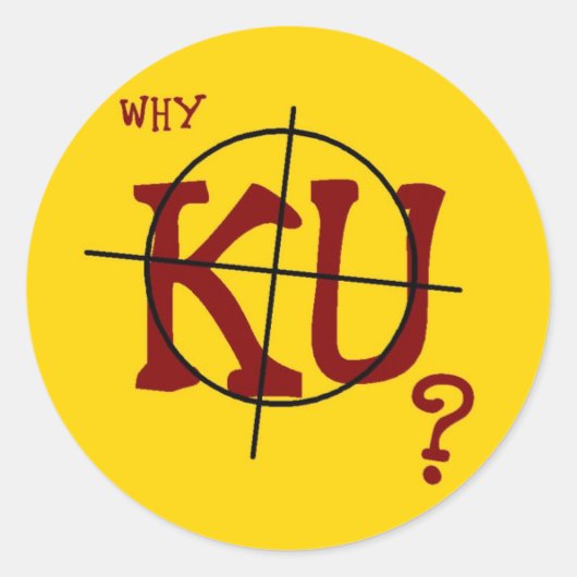 Warum KU? 20 Round Stickers (Vorderseite)