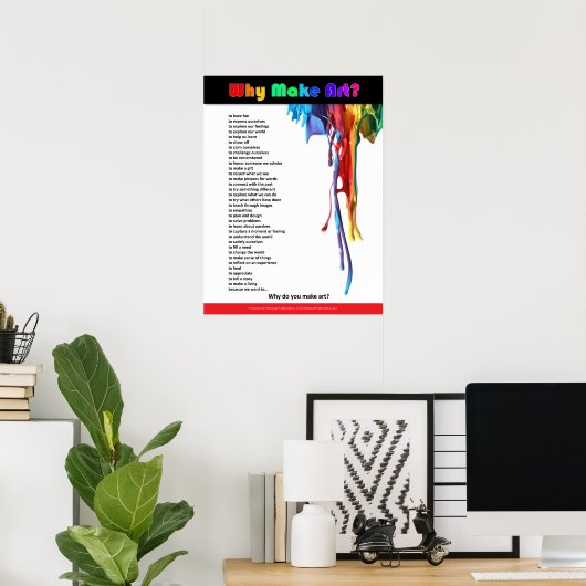 Warum Kunst machen? Poster (Heimbüro)
