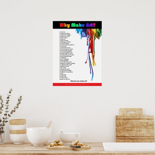 Warum Kunst machen? Poster (Küche)