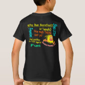 Warum Lauf barfüßig? T-Shirt (Rückseite)