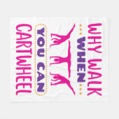 Warum laufen, wenn man Auto fahren kann Fleecedecke (Vorderseite (Horizontal))